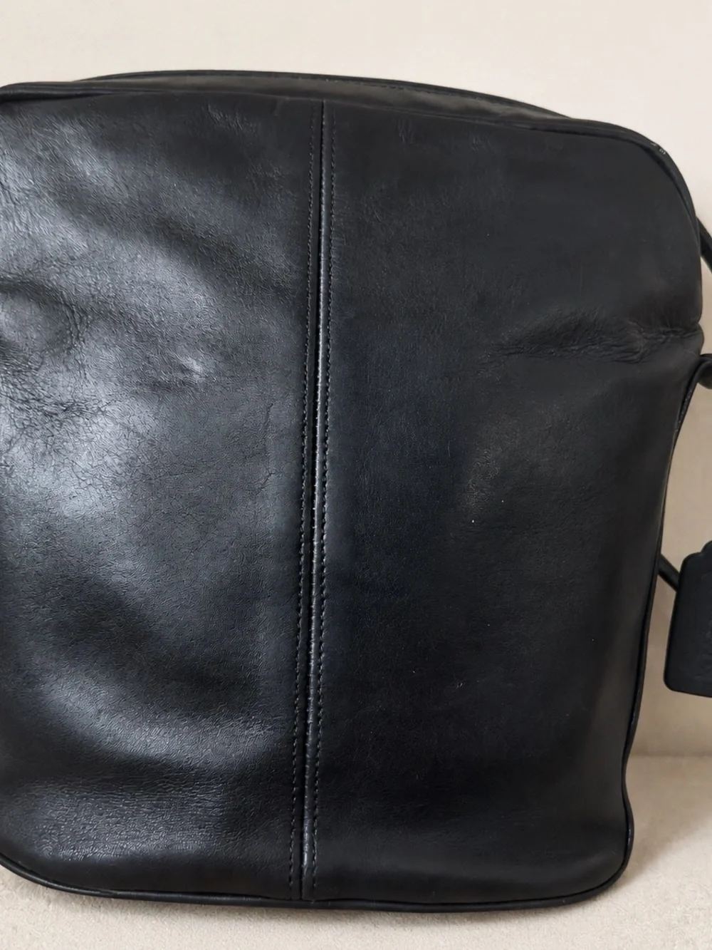 Rare Vintage Coach Gallery Bag 4028 Black Leather Shoulder Crossbody USA